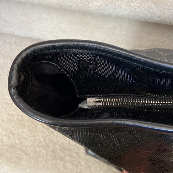 authentic gucci grey GG imprime large tote bag - Picture 4 of 15